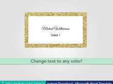 Place Card Template In Microsoft Word