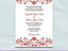 55 Format Wedding Card Template Red Photo with Wedding Card Template Red