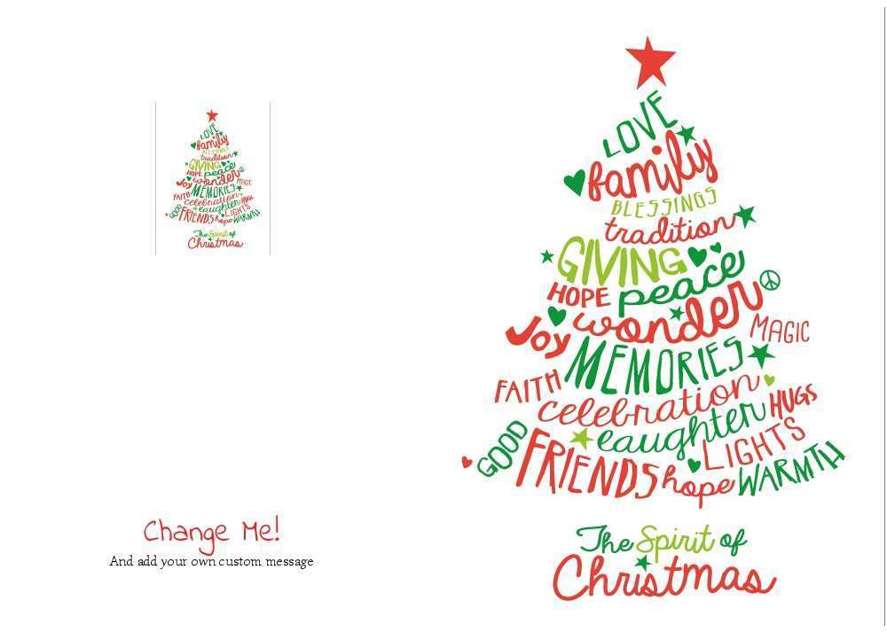 55 Free A6 Christmas Card Template Templates by A6 Christmas Card Template