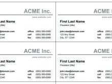 55 How To Create Business Card Size Template Excel Layouts for Business Card Size Template Excel