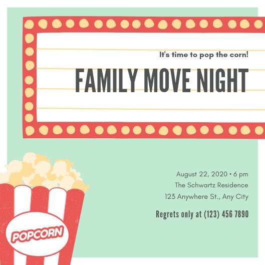 55 How To Create Family Movie Night Flyer Template With Stunning Design by Family Movie Night Flyer Template
