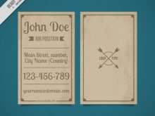 55 How To Create Vintage Name Card Template Now with Vintage Name Card Template