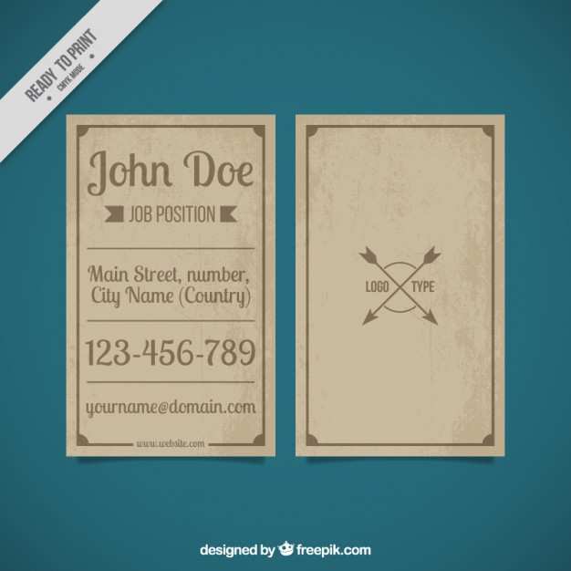55 How To Create Vintage Name Card Template Now with Vintage Name Card Template