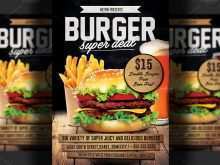 55 Printable Burger Promotion Flyer Template PSD File with Burger Promotion Flyer Template