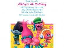 55 Report Trolls Birthday Card Template Now by Trolls Birthday Card Template