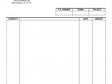 55 Standard Blank Generic Invoice Template with Blank Generic Invoice Template