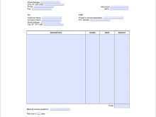 55 Standard Hourly Service Invoice Template Photo by Hourly Service Invoice Template