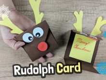 55 Standard Rudolph Christmas Card Template Formating with Rudolph Christmas Card Template