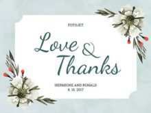 55 Thank You Card Templates For Wedding Layouts for Thank You Card Templates For Wedding