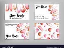 55 Visiting Makeup Artist Name Card Template for Ms Word by Makeup Artist Name Card Template
