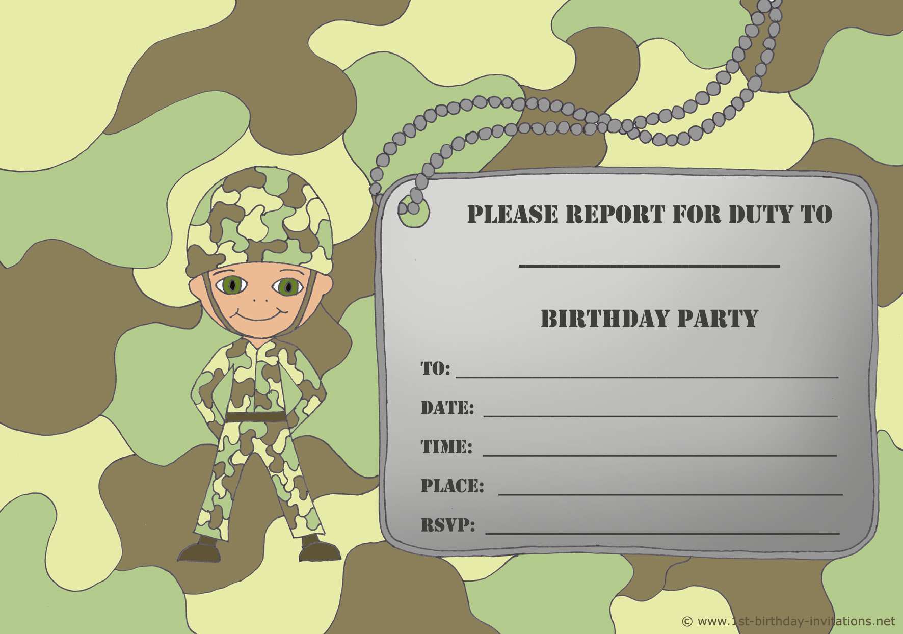56 Adding Army Birthday Card Template For Free by Army Birthday Card Template