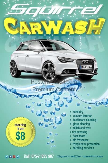 56 Adding Car Wash Flyer Template Free PSD File with Car Wash Flyer Template Free
