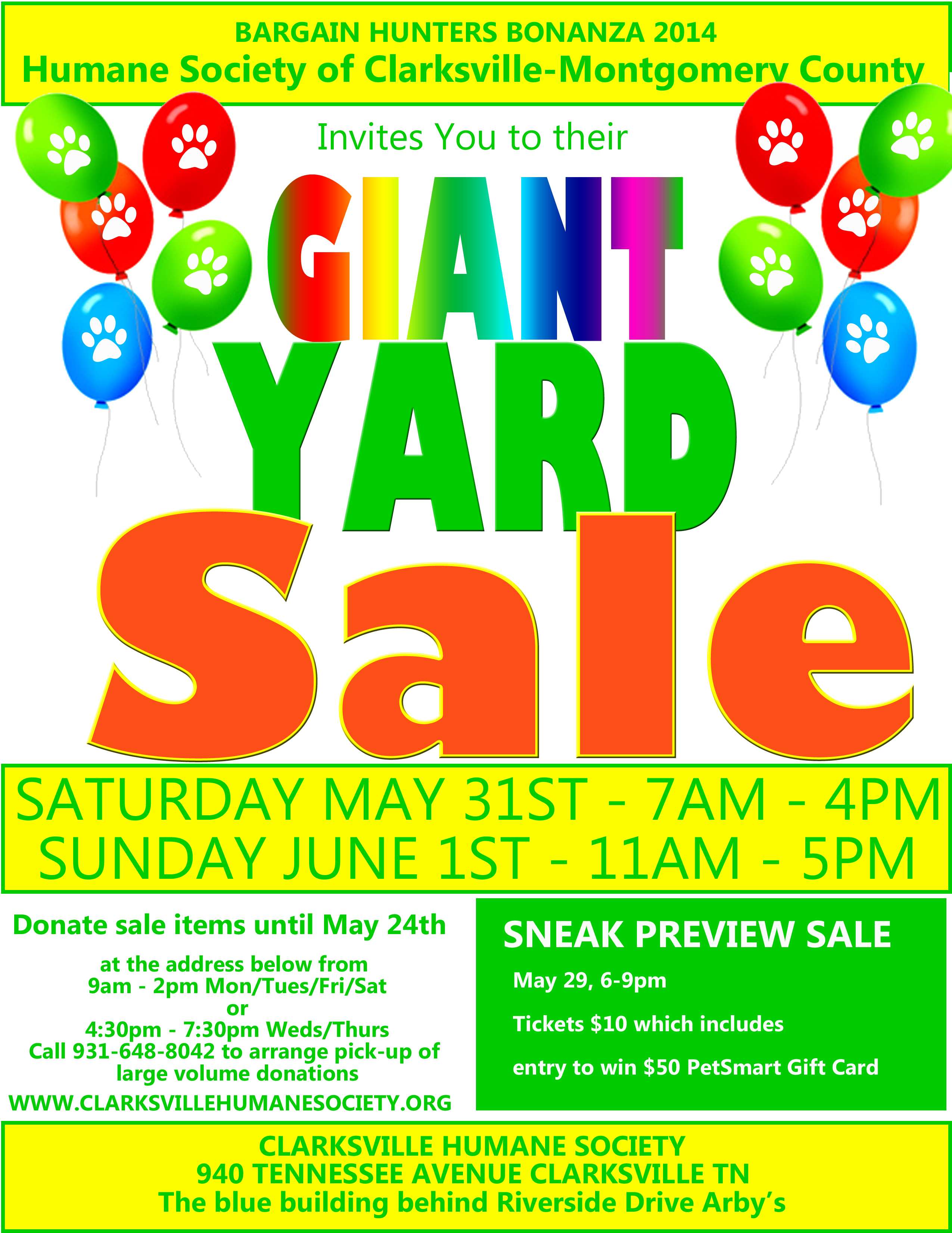 Yard Sale Poster Template Free