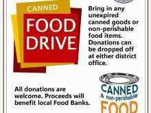 Free Can Food Drive Flyer Template