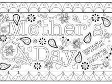 56 Create Mother S Day Card Templates To Color Photo by Mother S Day Card Templates To Color