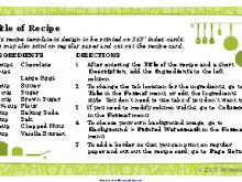 Recipe Card Template 3X5