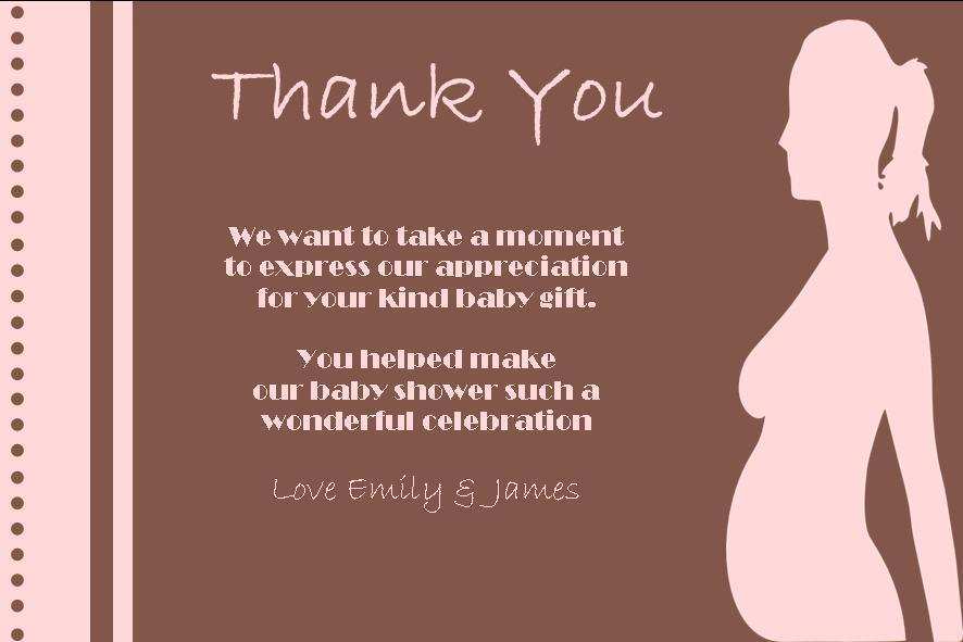 56 Create Thank You Card Template Baby Gift for Ms Word for Thank You Card Template Baby Gift