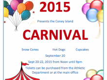 56 Creating Free School Carnival Flyer Templates Photo for Free School Carnival Flyer Templates