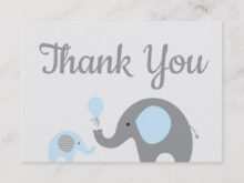 56 Creating Thank You Card Template Elephant For Free with Thank You Card Template Elephant