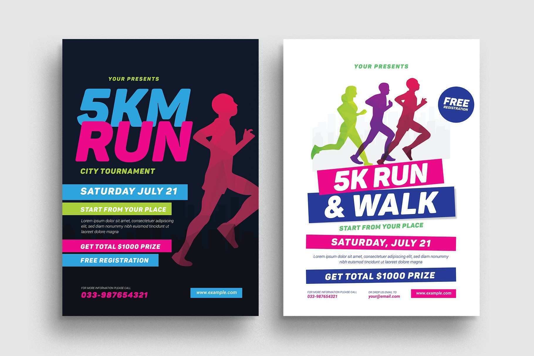 56 Creative 5K Flyer Template PSD File by 5K Flyer Template
