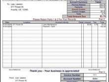 Lawn Maintenance Invoice Template