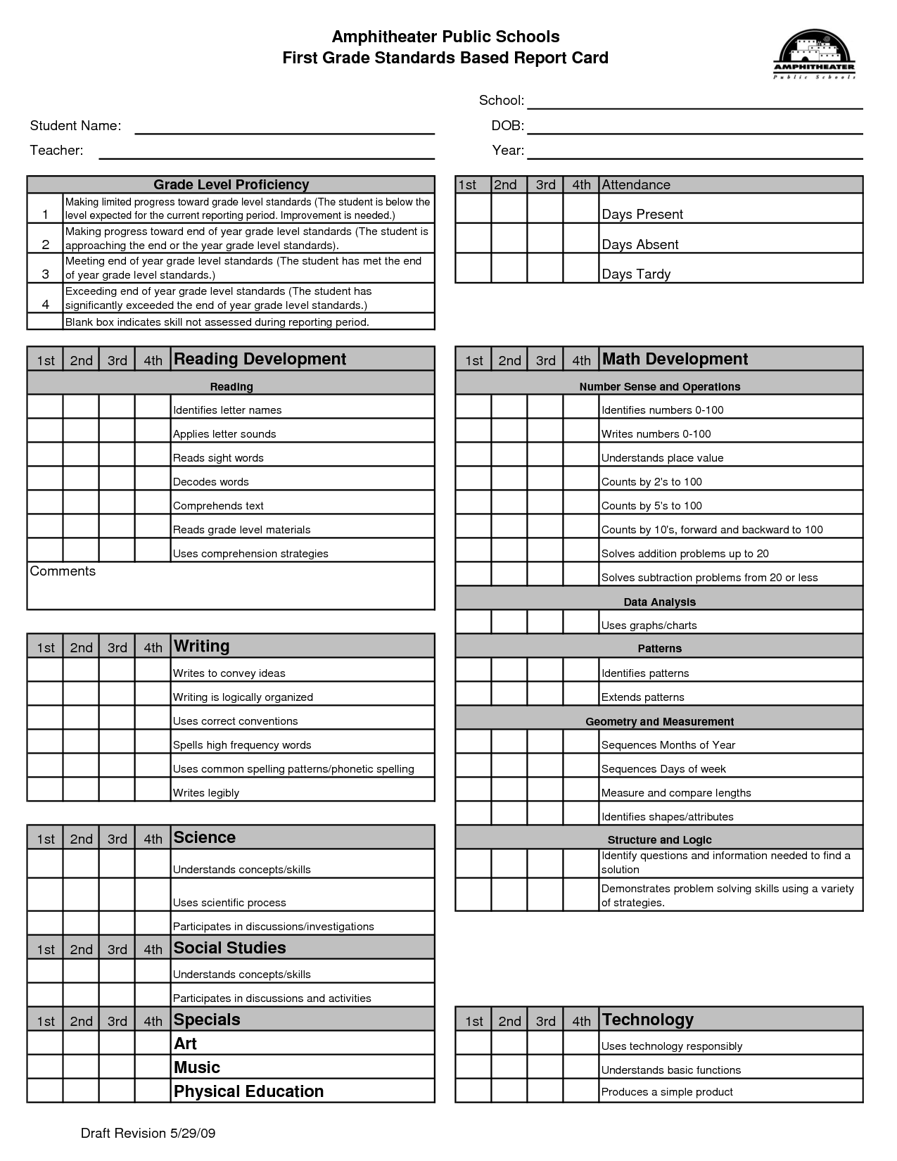 22 Creative Report Card Template K To 22 Download for Report Card With Blank Report Card Template