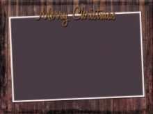 Rustic Christmas Card Template