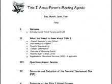 Seminar Agenda Template Word