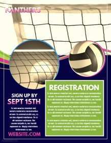 56 Creative Volleyball Flyer Template Free Templates for Volleyball Flyer Template Free