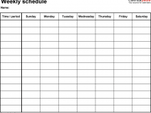 56 Creative Weekly Class Schedule Template Printable in Photoshop with Weekly Class Schedule Template Printable