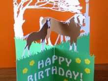 56 Customize Birthday Card Template Horse in Photoshop for Birthday Card Template Horse