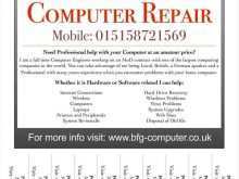 56 Customize Computer Repair Flyer Template Word Formating for Computer Repair Flyer Template Word