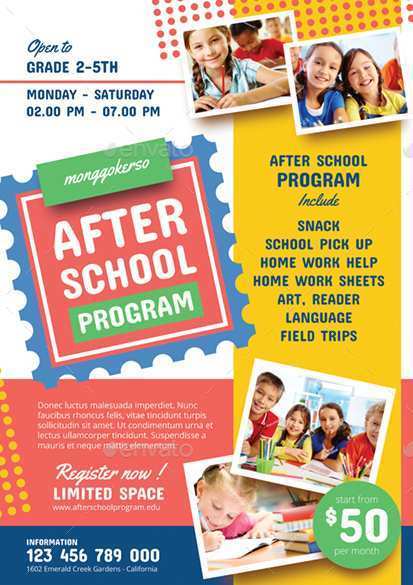 56 Customize Our Free After School Flyer Template Free Download by After School Flyer Template Free