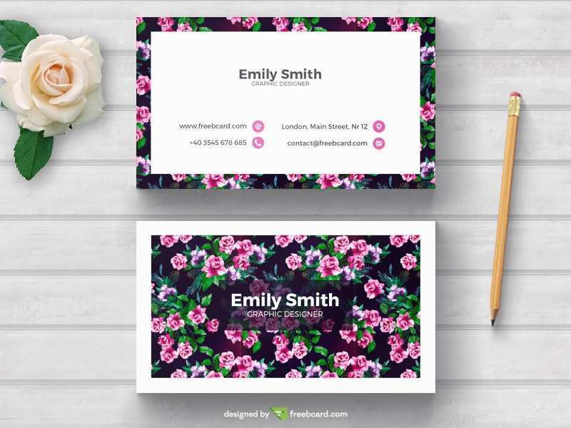 56 Customize Our Free Flower Shop Business Card Template Free PSD File by Flower Shop Business Card Template Free
