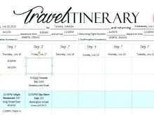 Travel Agenda Template Excel
