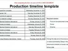 56 Customize Production Schedule For An Event Template Photo with Production Schedule For An Event Template