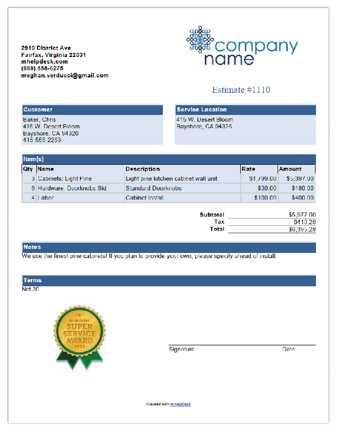 56 Format Kitchen Invoice Template With Stunning Design with