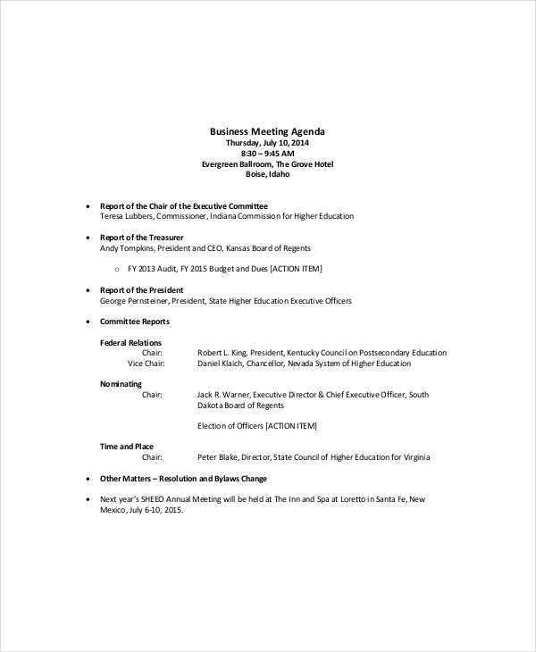 56 Format Meeting Agenda Template Sales Layouts for Meeting Agenda Template Sales