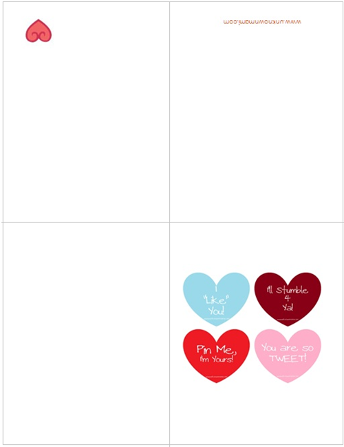 56 Format Valentine S Day Card Template Printable Formating for Valentine S Day Card Template Printable