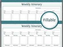 4 Day Travel Itinerary Template