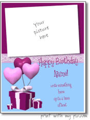 56 Free Print A Birthday Card Template Formating for Print A Birthday Card Template