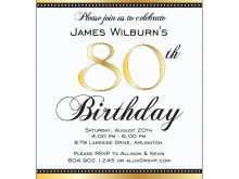 56 Free Printable 80Th Birthday Card Template for Ms Word for 80Th Birthday Card Template