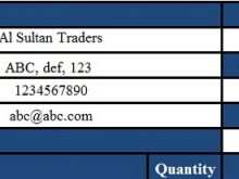 Invoice Template For Vat Registered Company