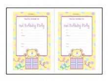 56 How To Create 2 Year Old Birthday Card Template for Ms Word with 2 Year Old Birthday Card Template