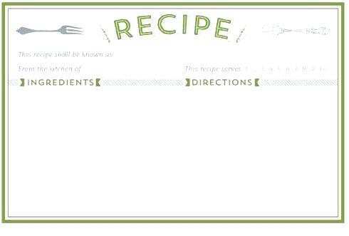 56 Online 4 X 6 Recipe Card Template For Word Photo with 4 X 6 Recipe Card Template For Word
