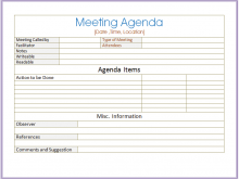 56 Online Meeting Agenda Spreadsheet Template Now by Meeting Agenda Spreadsheet Template