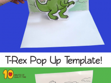 56 Online T Rex Pop Up Card Template PSD File with T Rex Pop Up Card Template