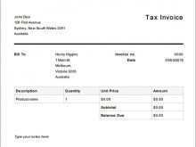 56 Online Tax Invoice Template PSD File with Tax Invoice Template