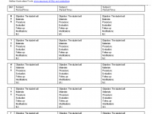 Primary School Weekly Planner Template