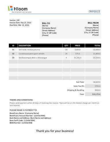 56 Report Freelance Invoice Template With Bank Details With Stunning Design by Freelance Invoice Template With Bank Details